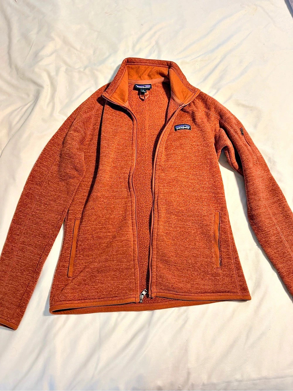 Patagonia Brown Fleece Jacket Size Medium